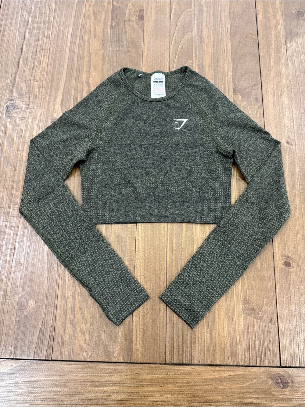GYMSHARK VITAL SEAMLESS CROP TOP LONG SLEEVE